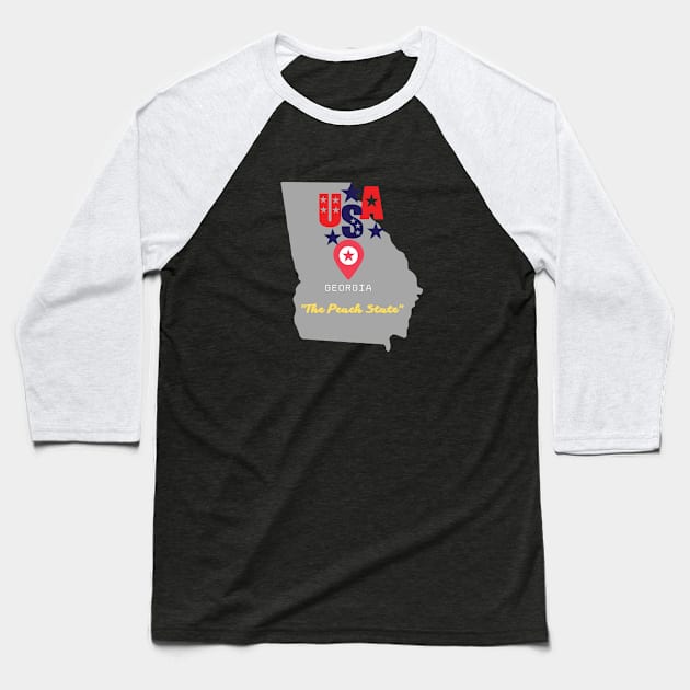 Georgia Baseball T-Shirt by akukkel